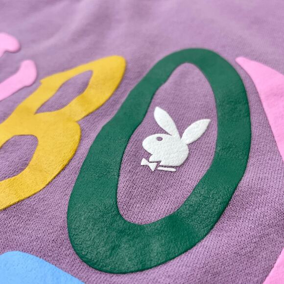 Playboy x PacSun XS oversized purple lavender crew sweater - Picture 8 of 8